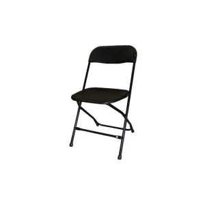 Steel/Poly Folding Chair - Black