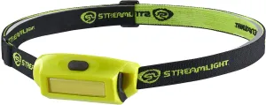 Streamlight 61710 Bandit Pro 180-Lumen USB Rechargeable LED Headlamp with Elastic Head Strap, Visor Clip, and USB Cable, Yellow