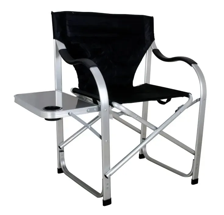 Stylish Camping Heavy-duty Chair w/ Side Table