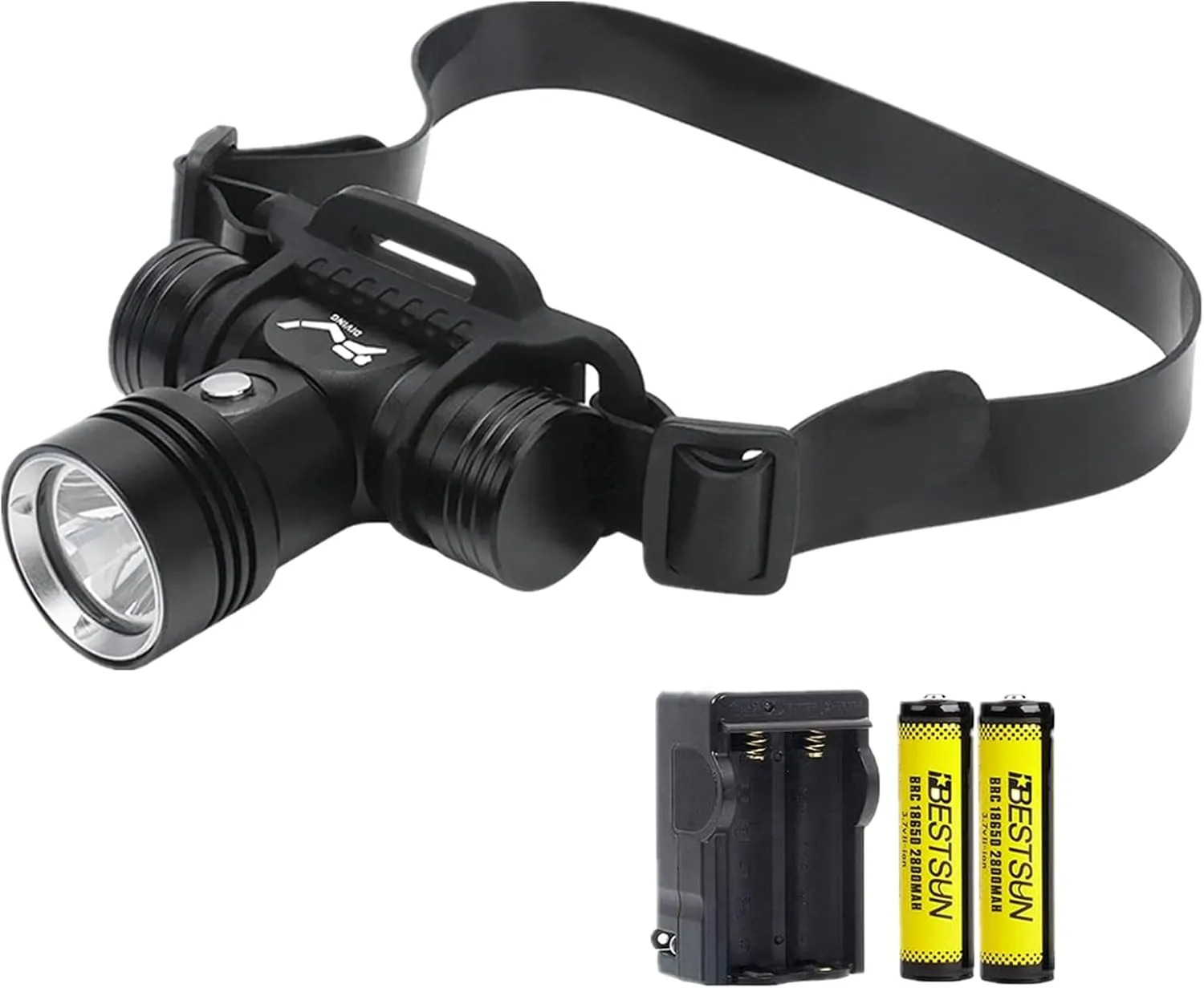 Super Bright High Lumens Diving Headlamp Rechargeable Head Lamp Underwater Scuba LED Dive Headlight Waterproof Swimming Headlamp for Deep Sea Cave Camping Submarine Safety Lights