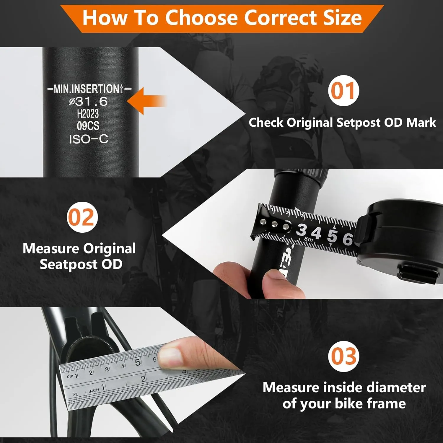 Suspension Seatpost 27.2/30.4/30.9/31.6 Bike Seat Posts with Suspension Headless Bicycle Seat Shock Absorber