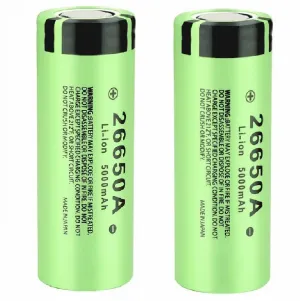 Svenirven 26650 Battery 2 Pcs 3.7V Genuine26650 Flat Top Battery 26650 Rechargeable Battery for Flashlights Headlamps Microphones etc
