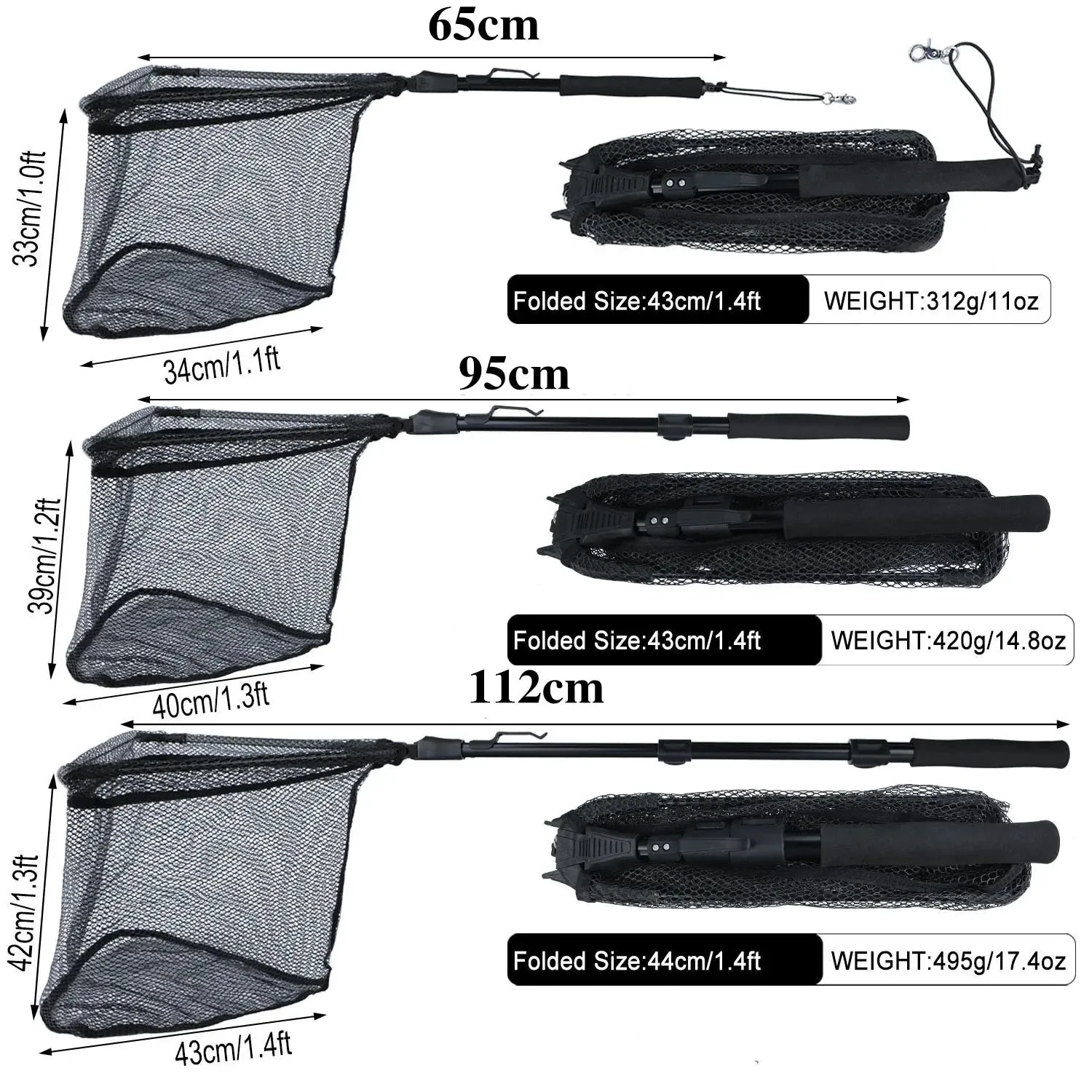 Telescopic Fishing Scoop Net