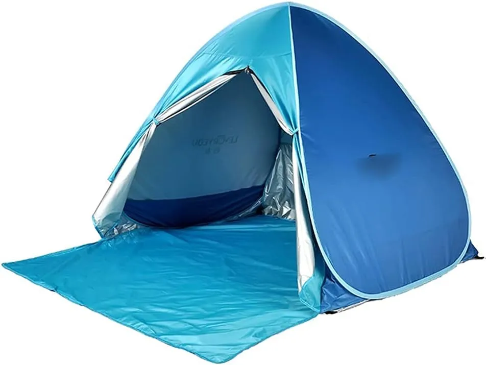 Tents Dome Frame Pop-Up Automatic Fishing Sunshade Rain Speed Open Portable Folding Outdoor Beach Seaside Sunscreen Speed Open