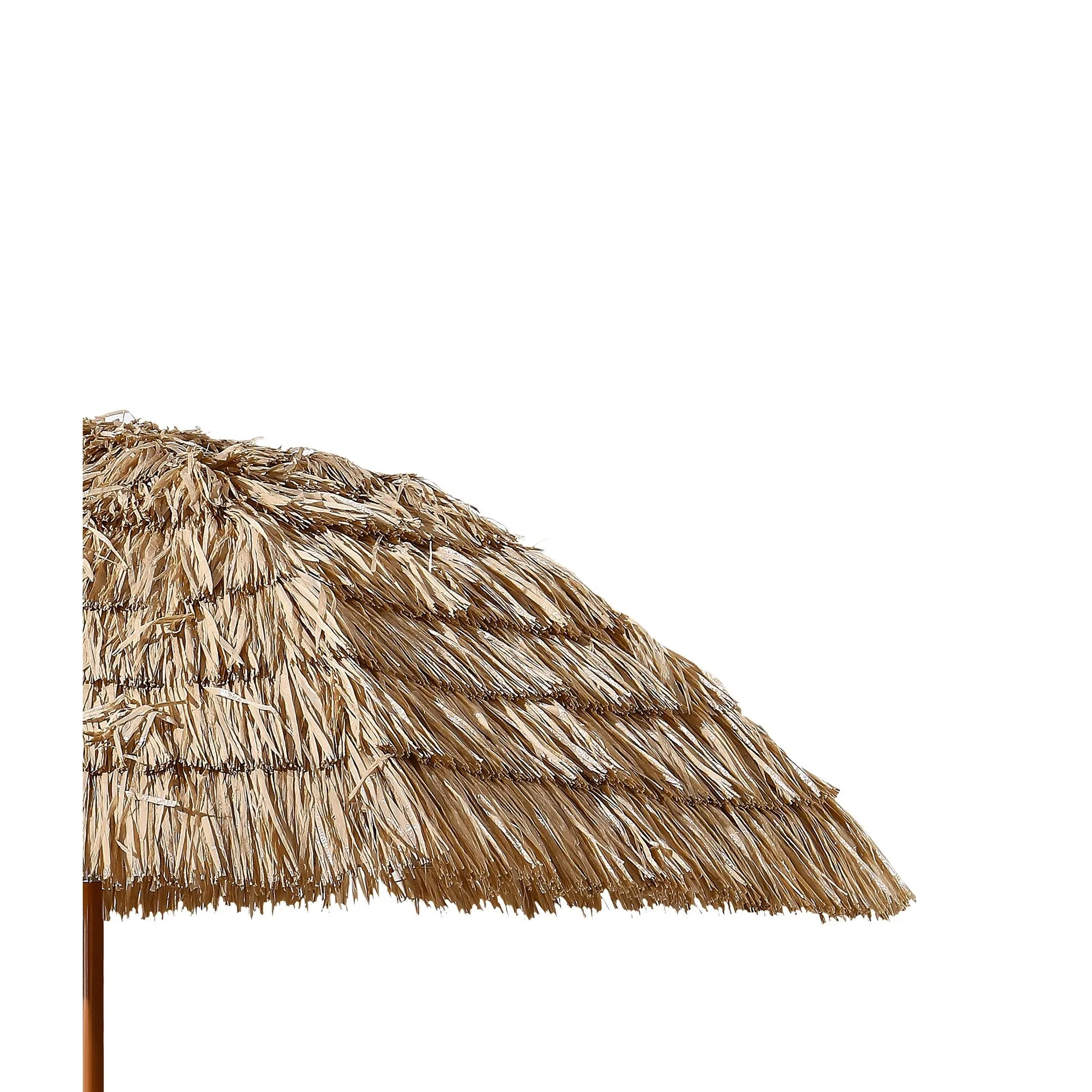 Thatched Patio Outdoor Tiki Umbrella Hot Tiki Hut Hawaiian Grass Skirt Beach Umbrella Straw Umbrella with Paraparafia