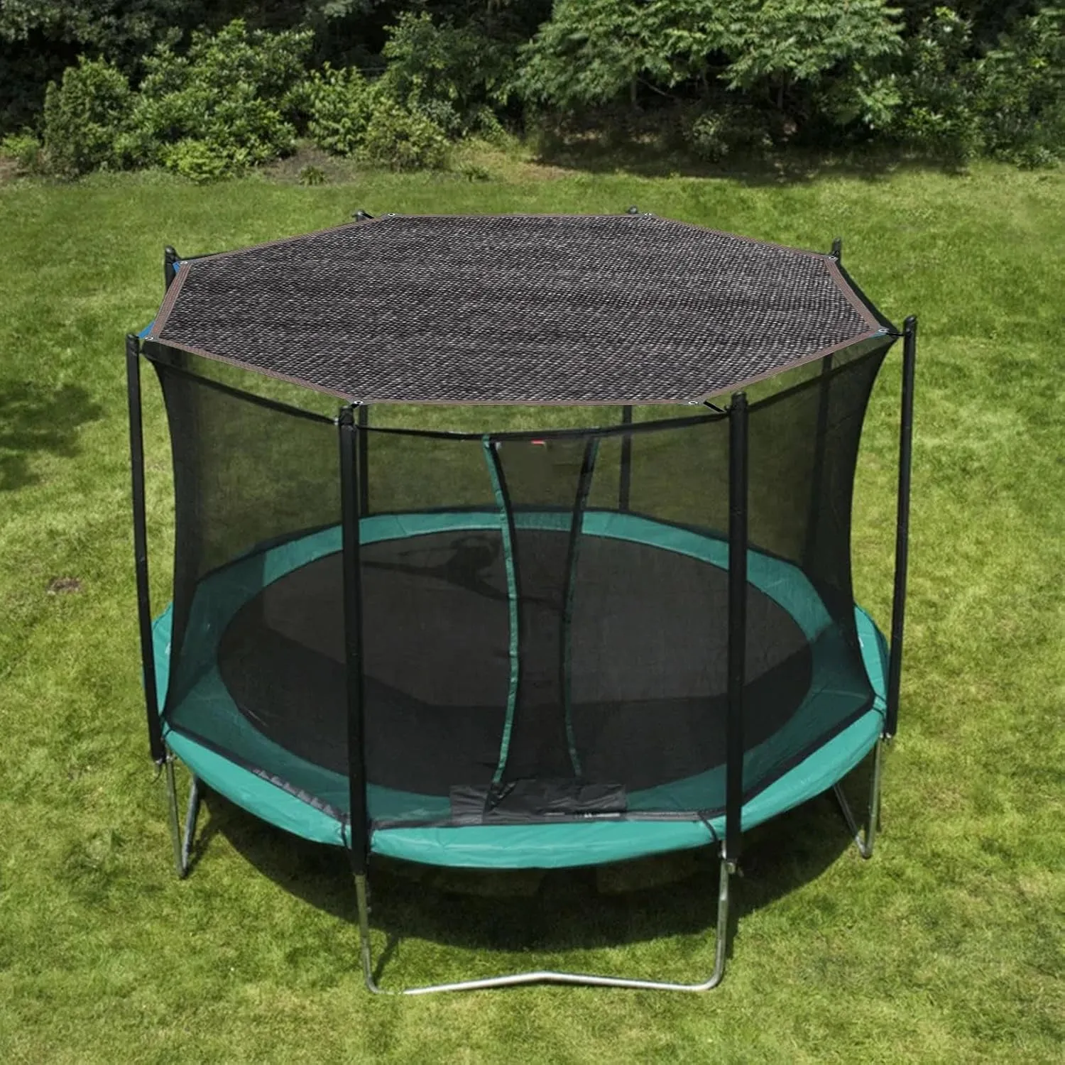 Trampoline Shade Cover, Trampolines Tent Cover, UV Protection Trampoline Canopy Sunshade, Foldable Tear Resistant Tent Shade Cloth for Outdoors Sports and Garden