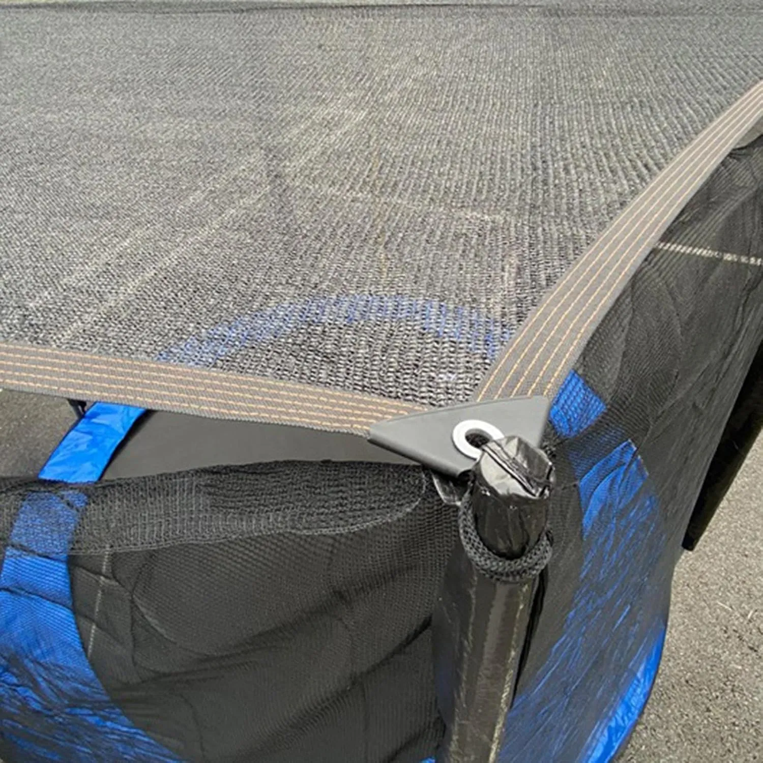 Trampoline Shade Cover, Trampolines Tent Cover, UV Protection Trampoline Canopy Sunshade, Foldable Tear Resistant Tent Shade Cloth for Outdoors Sports and Garden