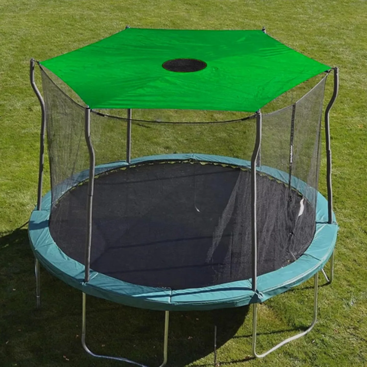 Trampoline Shade Cover – Waterproof Sunshade for 6/8 Pole Trampolines, Tear-Resistant UV Tent Canopy for Outdoor Rain & Sun Protection, Foldable Roof for Backyard, Patio, Sports Use