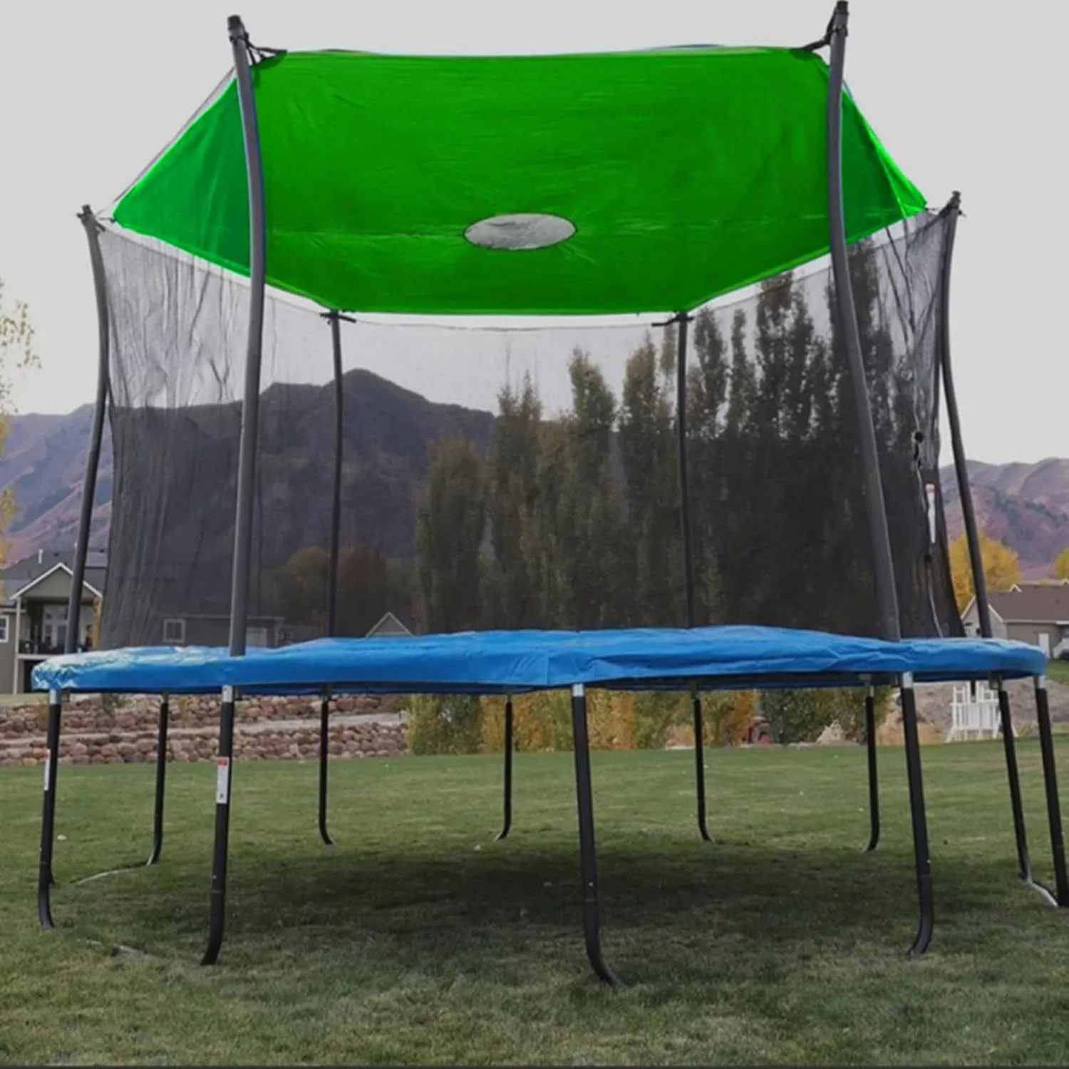 Trampoline Shade Cover – Waterproof Sunshade for 6/8 Pole Trampolines, Tear-Resistant UV Tent Canopy for Outdoor Rain & Sun Protection, Foldable Roof for Backyard, Patio, Sports Use