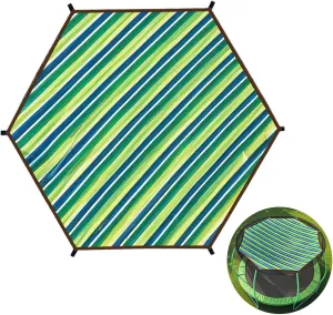 Trampoline Shade Cover,New Protection Trampoline Tent Cover,Sun Protection Trampolines Canopy Net Sunshade Accessories for Backyard Playground(10FT - 6 Poles)