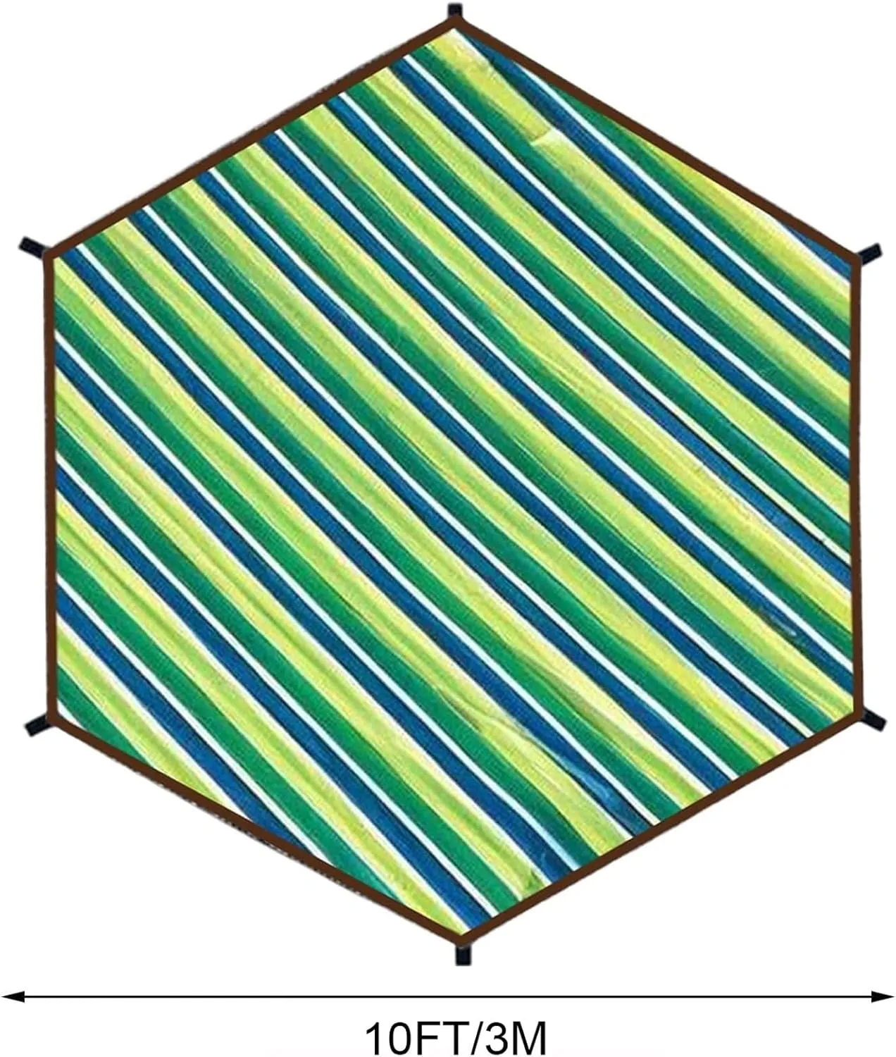 Trampoline Shade Cover,New Protection Trampoline Tent Cover,Sun Protection Trampolines Canopy Net Sunshade Accessories for Backyard Playground(10FT - 6 Poles)