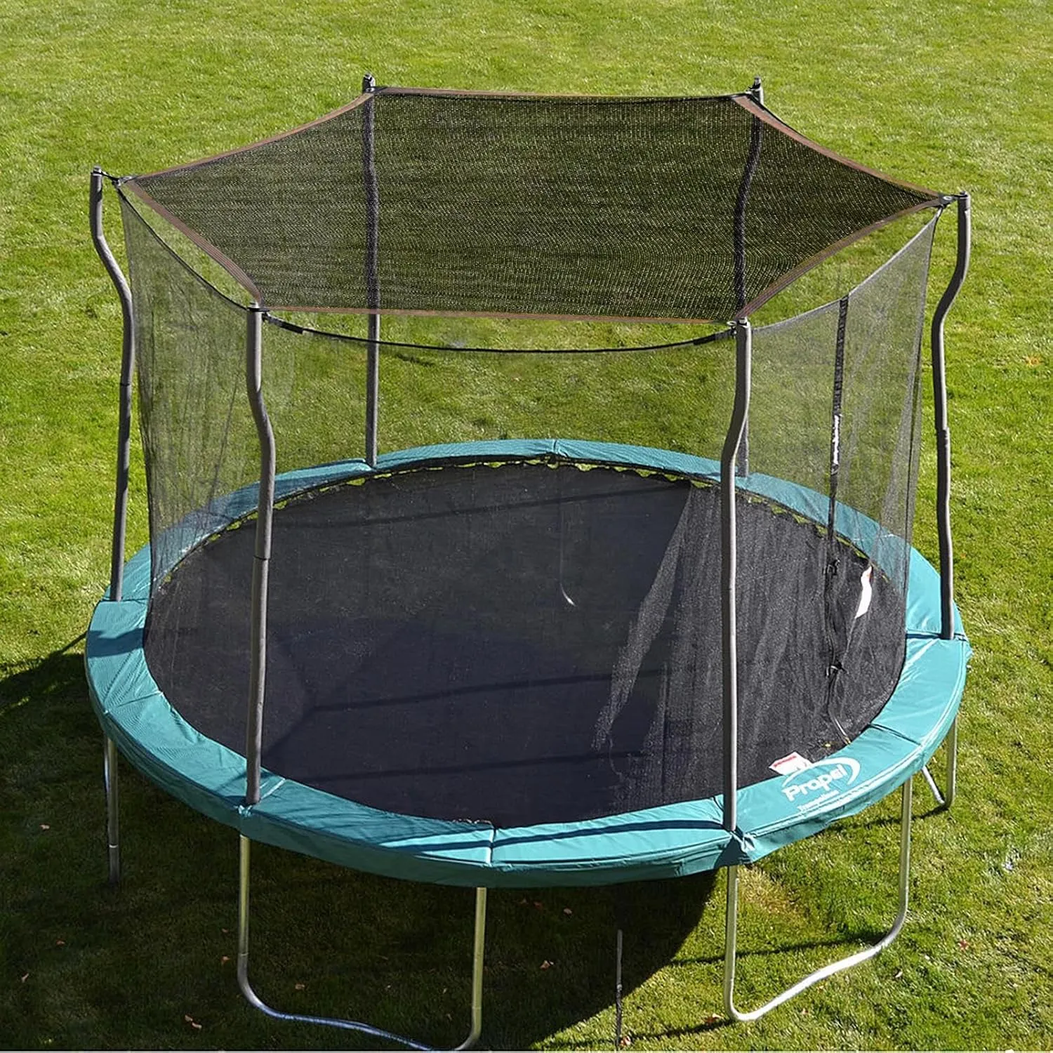 Trampoline Sun Shade Cover - Canopy Awning Trampoline Sun Protection Rain Cover For Trampoline Waterproof Foldable Sunblock Shade Cloth For Patio Backyard Garden