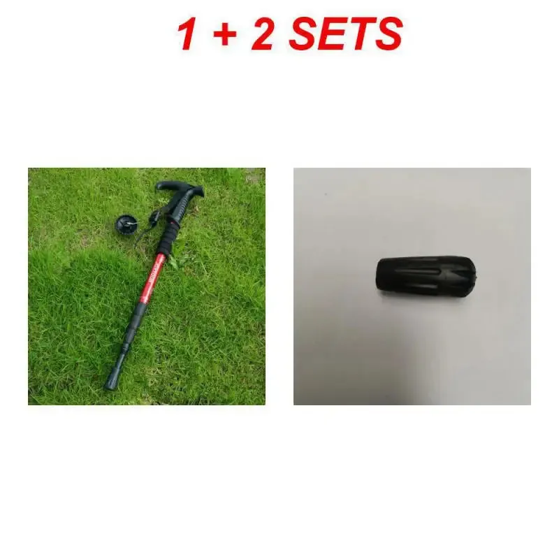 Trekking Poles Shock Absorption Foldable Ultralight Hiking Pole Suitable For Outdoor Camping Mountaineering Backpacking And Trip
