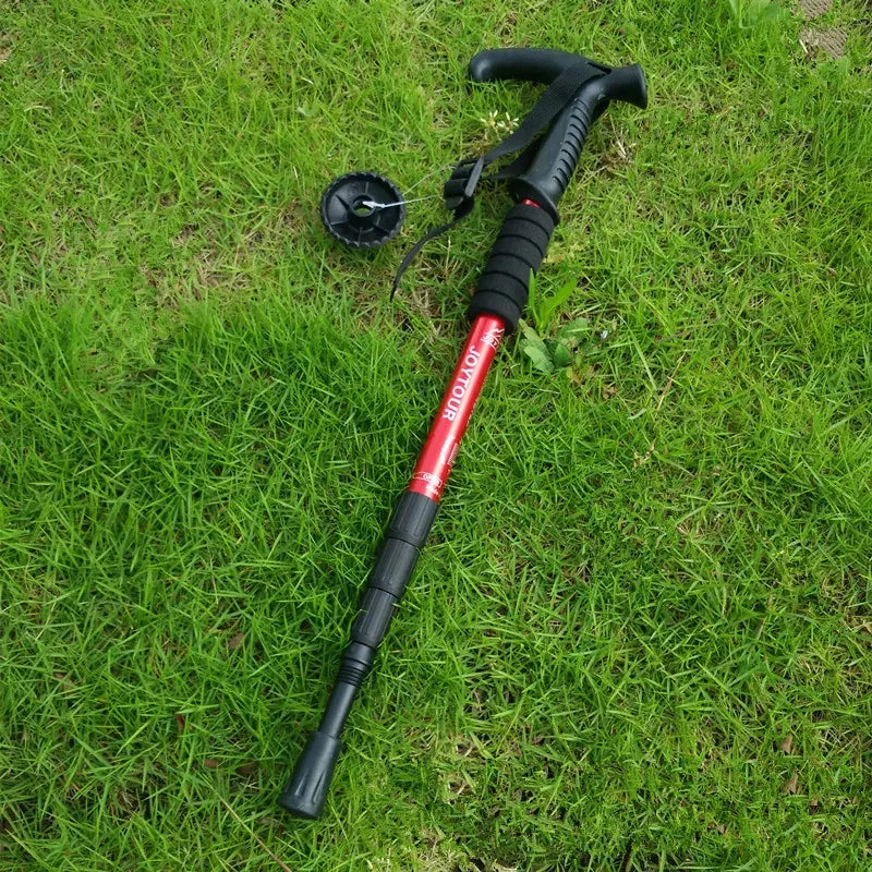 Trekking Poles Shock Absorption Foldable Ultralight Hiking Pole Suitable For Outdoor Camping Mountaineering Backpacking And Trip