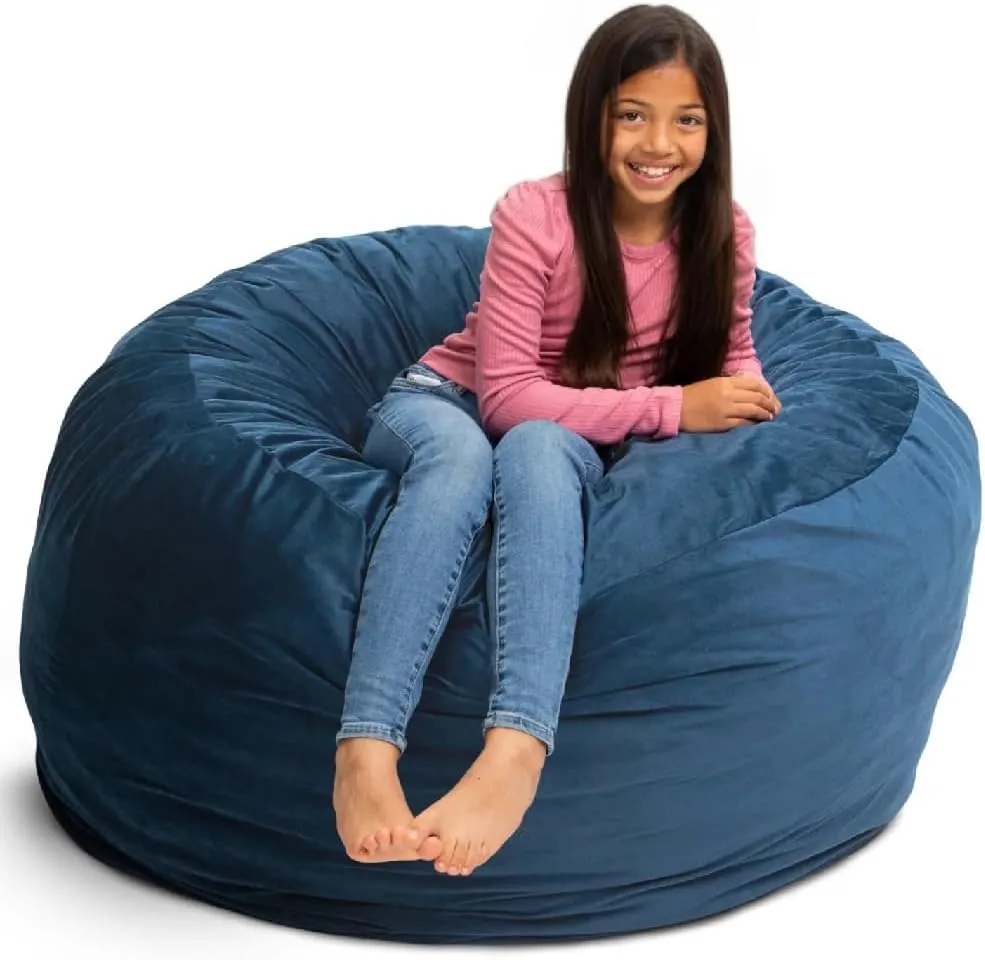 ULTIMATE SACK 4ft Bean Bag Chair, Oversize Bean Bag Chair for Adults, Comfy Chair Bean Bag Couch Lounge Sofa Loveseat Furniture | Cloud Suede