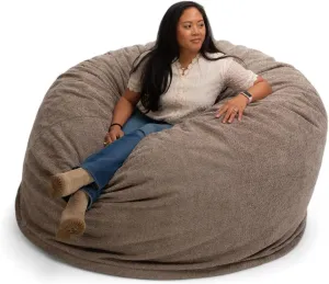 ULTIMATE SACK 5ft Bean Bag Chair, Oversize Bean Bag Chair for Adults, Comfy Chair Bean Bag Couch Lounge Sofa Loveseat Furniture | Cafe Bouchon
