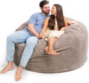 ULTIMATE SACK 6ft Bean Bag Chair, Oversize Bean Bag Chair for Adults, Comfy Chair Bean Bag Couch Lounge Sofa Loveseat Furniture | Cafe Bouchon