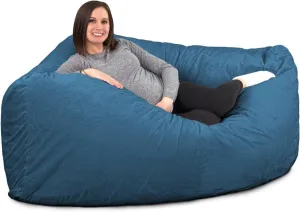 ULTIMATE SACK Corner Bean Bag Chair, Oversize Bean Bag Chair for Adults, Comfy Chair Bean Bag Couch Lounge Sofa Loveseat Furniture | Cloud Fur