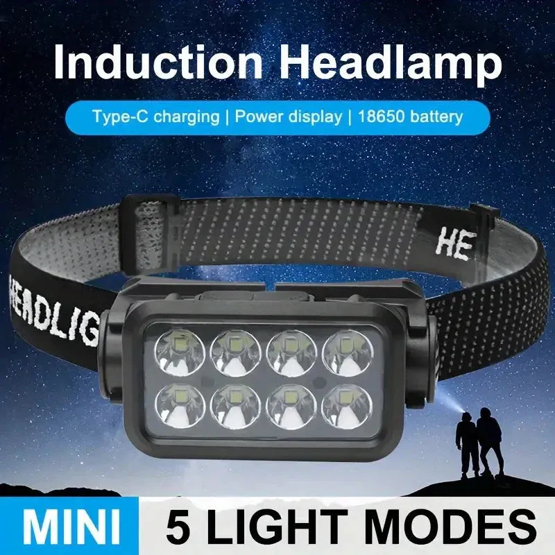 Ultra-Bright Rechargeable Headlight with 6 Modes LED Headlamp