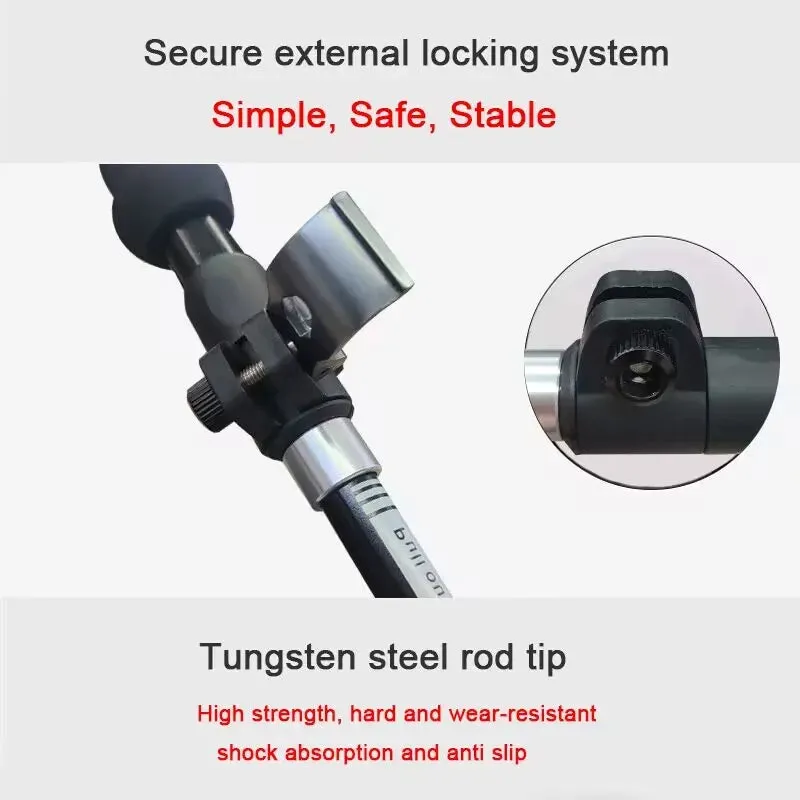 Ultra-Light Telescopic Carbon Fiber Trekking Pole for Mountaineering