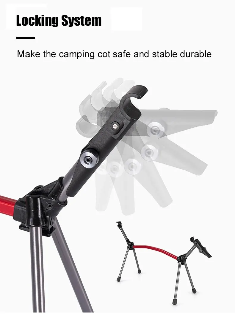 Ultralight Folding Camping Cot – Portable Aluminum Bed for Outdoor Hiking, Backpacking, and Travel