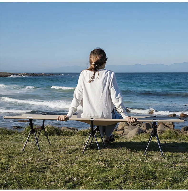 Ultralight Folding Camping Cot – Portable Aluminum Bed for Outdoor Hiking, Backpacking, and Travel