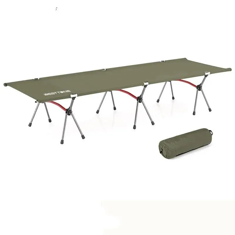 Ultralight Folding Camping Cot – Portable Aluminum Bed for Outdoor Hiking, Backpacking, and Travel
