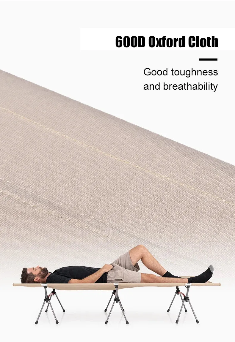 Ultralight Folding Camping Cot – Portable Aluminum Bed for Outdoor Hiking, Backpacking, and Travel