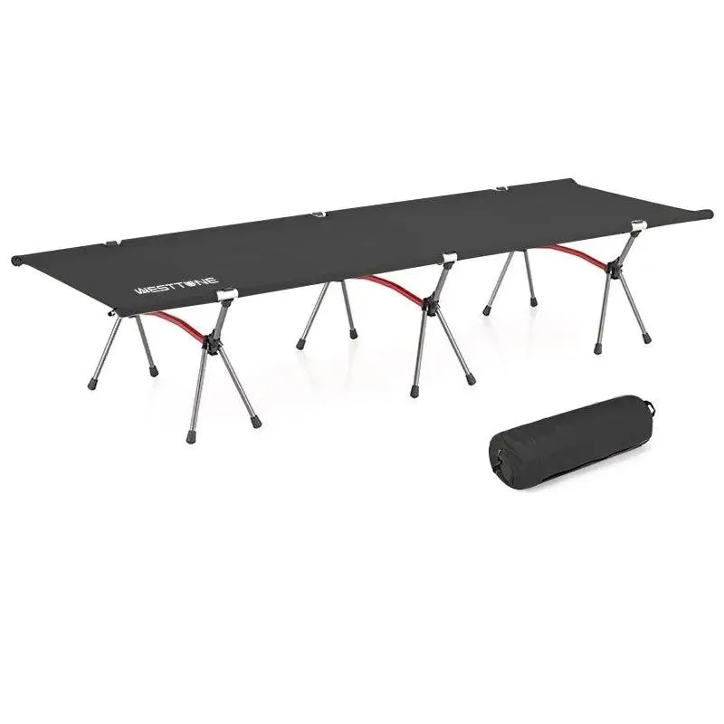 Ultralight Folding Camping Cot – Portable Aluminum Bed for Outdoor Hiking, Backpacking, and Travel