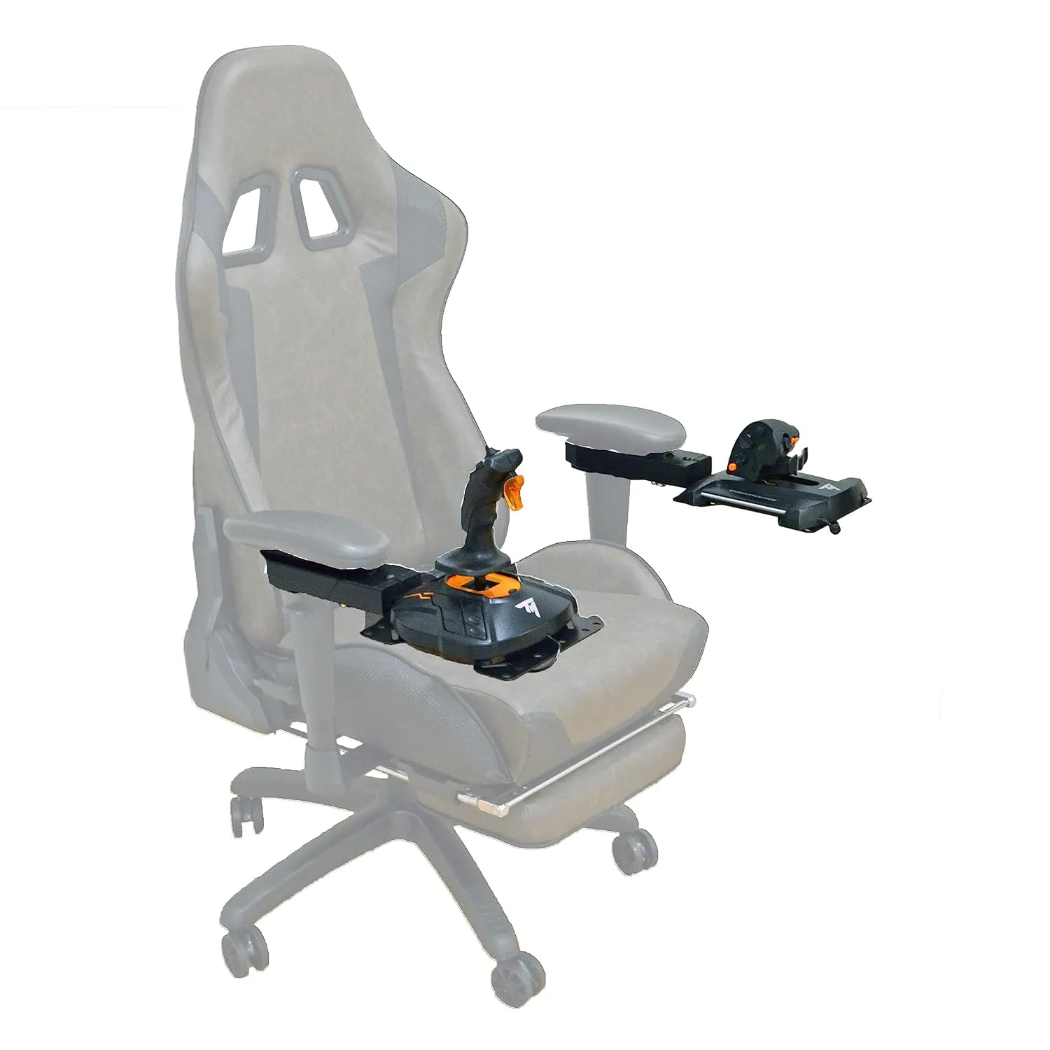 Unbound System | Flight Sim - Set of 2 Removable Modular Chair Mounts T.16000M | TCA Airbus | X52 | X52 Pro | X56 | X56 Rhino by Tecicity