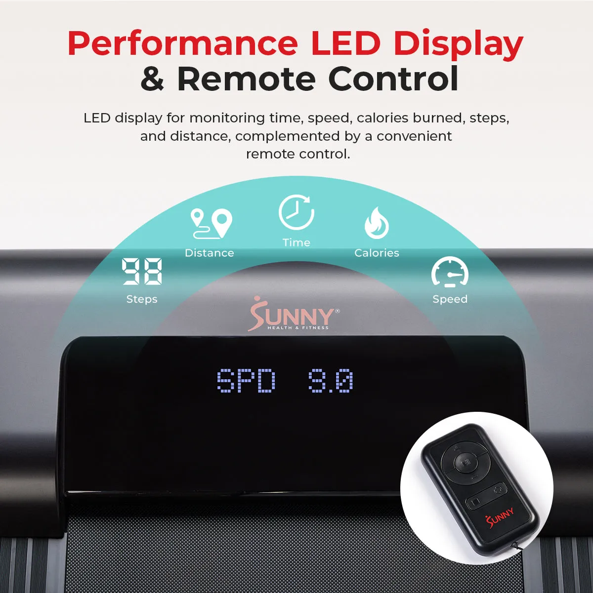 Under Desk Smart TreadPad® Walking Treadmill with Hiking Pole