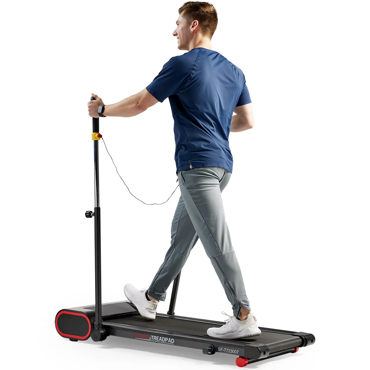 Under Desk Smart TreadPad® Walking Treadmill with Hiking Pole