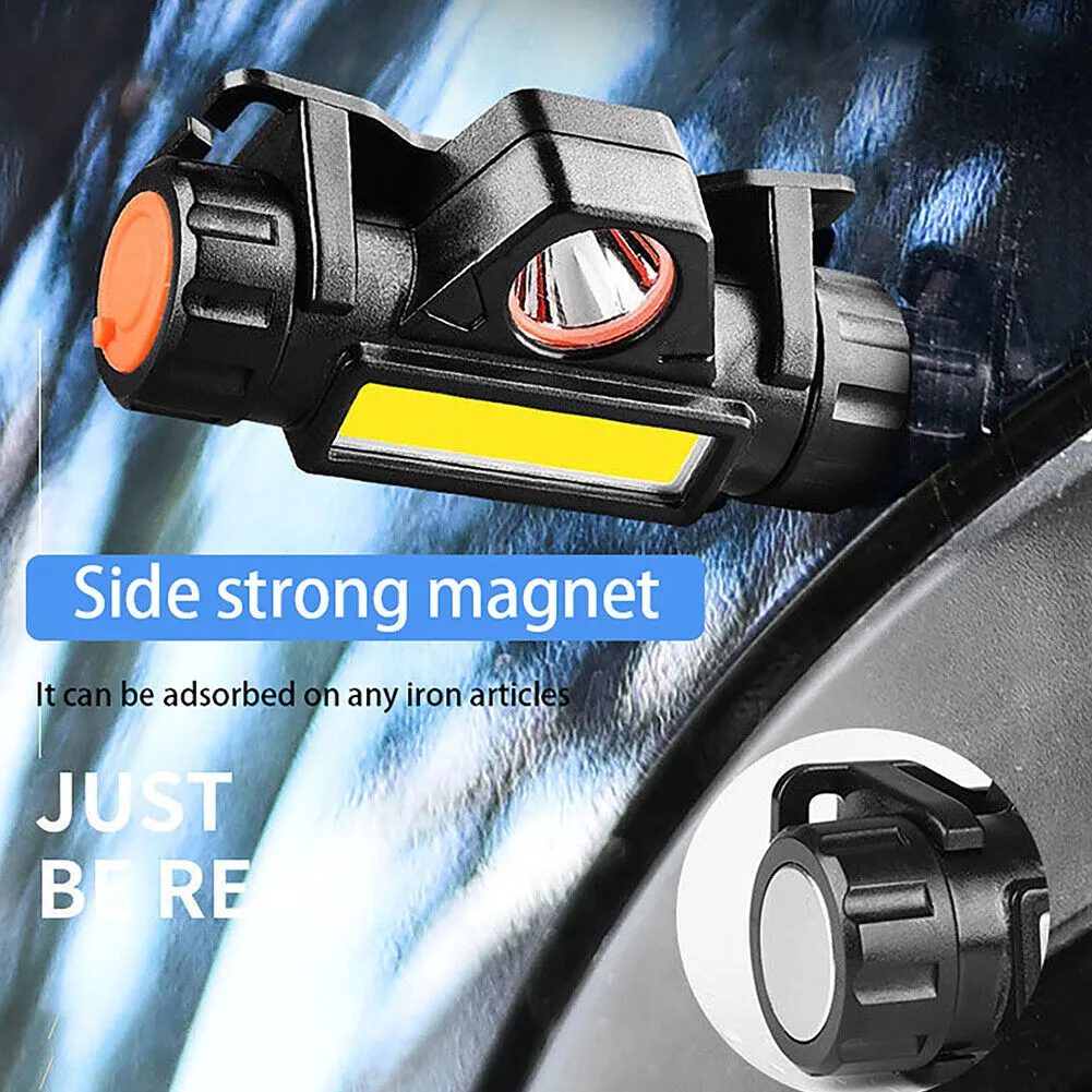 US 2-4Pack Waterproof LED Headlamp Flashlight USB Rechargeable Headlight Camping