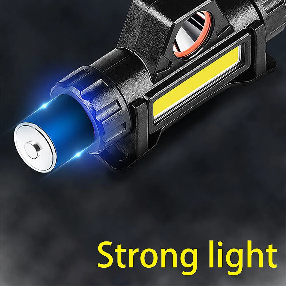 US 2-4Pack Waterproof LED Headlamp Flashlight USB Rechargeable Headlight Camping