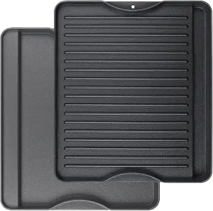 Utheer Reversible Grill Griddle for All Camp Chef 14" & 16" Stoves Cast Iron Griddle, for Camp Chef Explorer 2-Burner Stove,3-Burner, Single Burner Outdoor Stove, 1 Pack