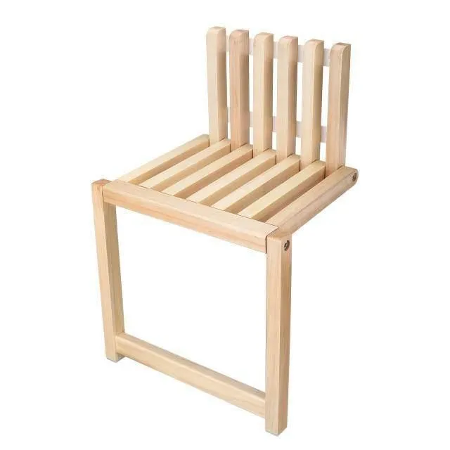 Wall-Mounted Folding Chair - Space-Saving Design for Home or Office