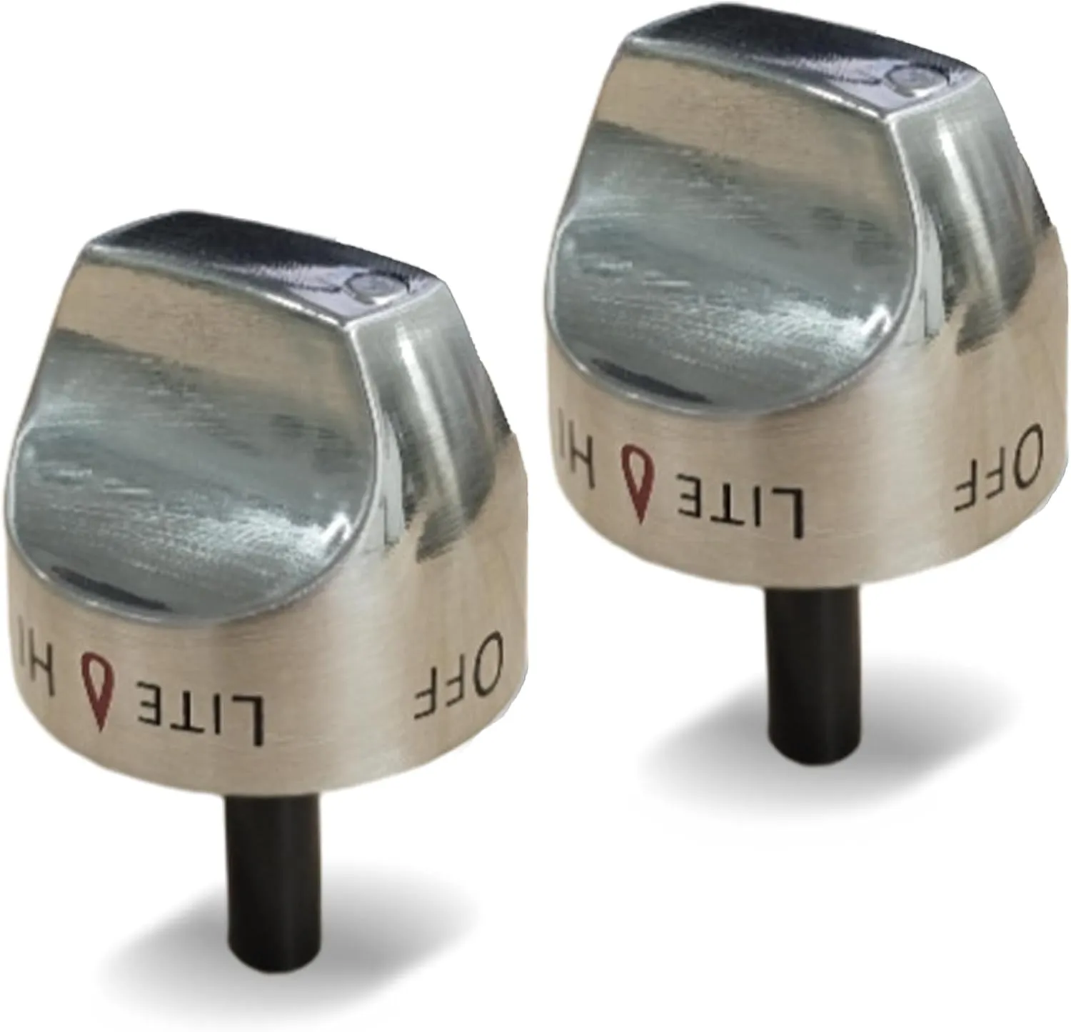 WB03K10265 Burner Control Knobs, 2 Pcs Top Burner Control Knob Assembly for General Electric CGS985SET1SS Gas Stove,Replacement for AP4363671 PS2339711 WB03K10242 1473247 EAP2339711