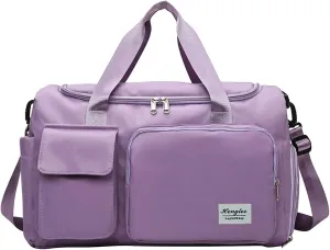 Women Gym Bag with Shoes Compartment,28L Travel Duffel Bags for Women,Weekender Bag for Yoga Travel Sports Workout