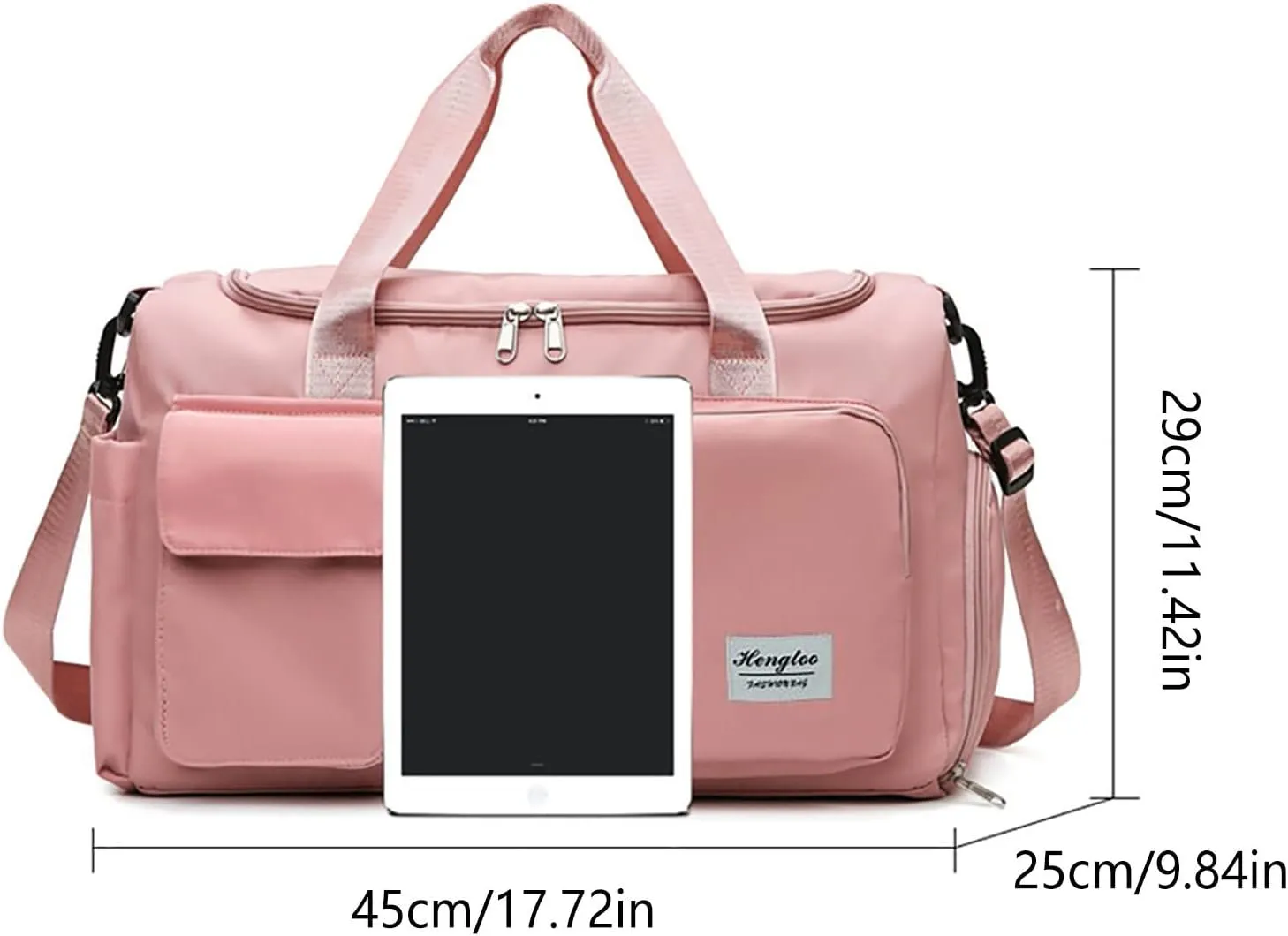 Women Gym Bag with Shoes Compartment,28L Travel Duffel Bags for Women,Weekender Bag for Yoga Travel Sports Workout