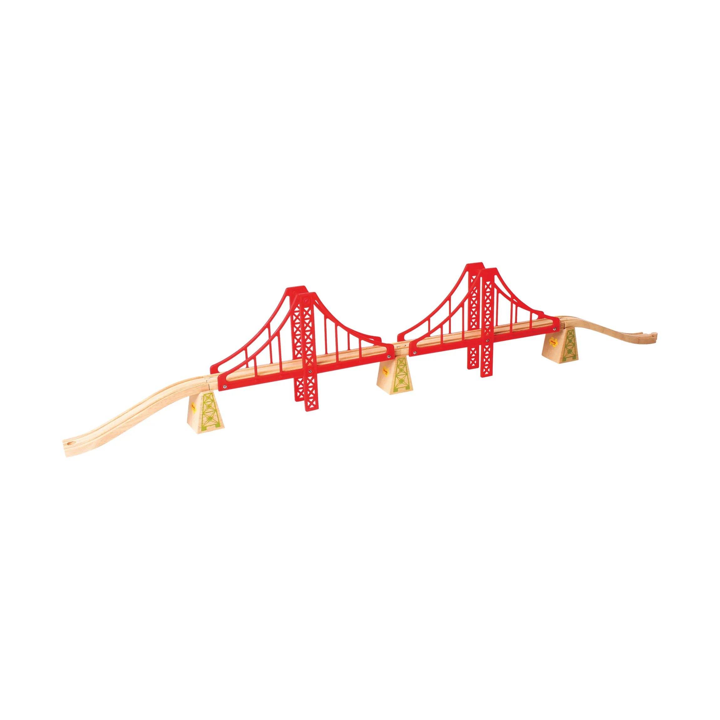 Wooden Double Suspension Bridge