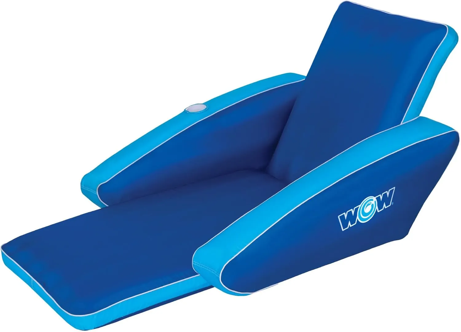 WOW Sports - Inflatable Pool Party Lounge - Single Salon Lounge Chair - Summer Accessory for Kids & Adults