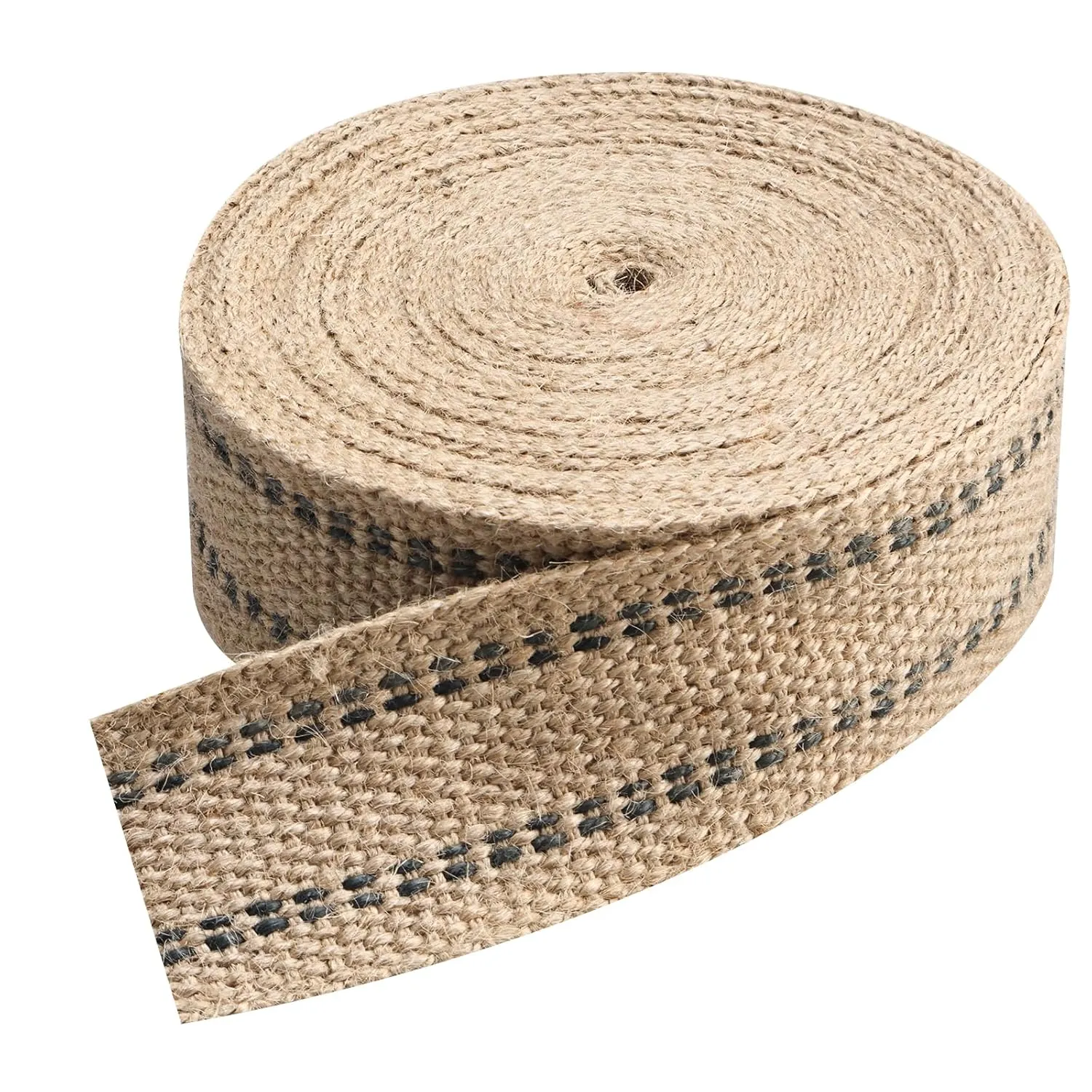 Yaeccc Craft Jute Webbing Tape, 2" x 10 Yd,11 lbs Heavy-Duty for Chair Repair, Crafting, Burlap Ribbon, Upholstery,Black Chair Webbing