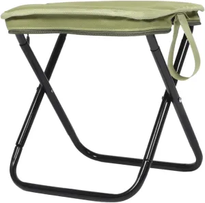 YARNOW Folding Camping Stool Lightweight Portable Chair for Outdoor Activities Carbon Steel Oxford Fabric Mini Seat for Hiking Fishing Travel Includes Bag Effortless Portability