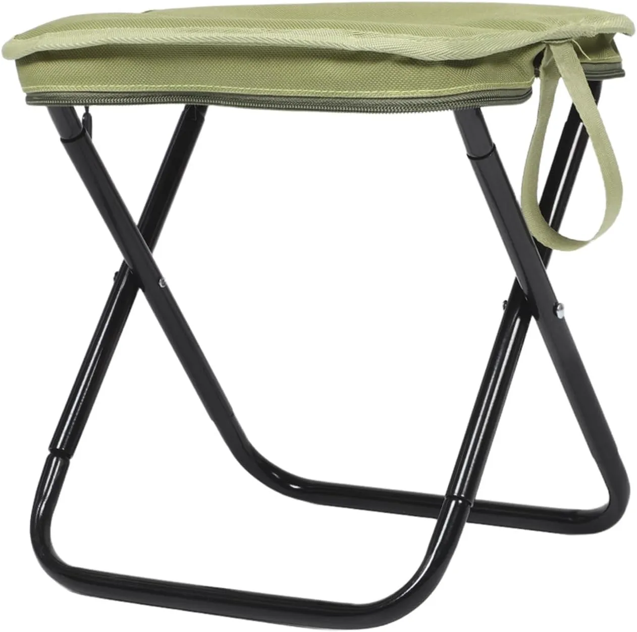 YARNOW Folding Camping Stool Lightweight Portable Chair for Outdoor Activities Carbon Steel Oxford Fabric Mini Seat for Hiking Fishing Travel Includes Bag Effortless Portability