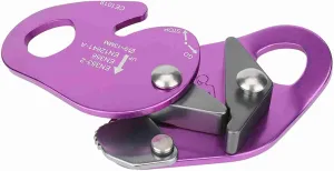 ZJchao Descending Device, Rope Descender Climbing Stop Descender Self Braking Stop Descender Climbing Rope Grab for 9-13mm Rope Clamp Grab Rappel Ring Climbing Gear