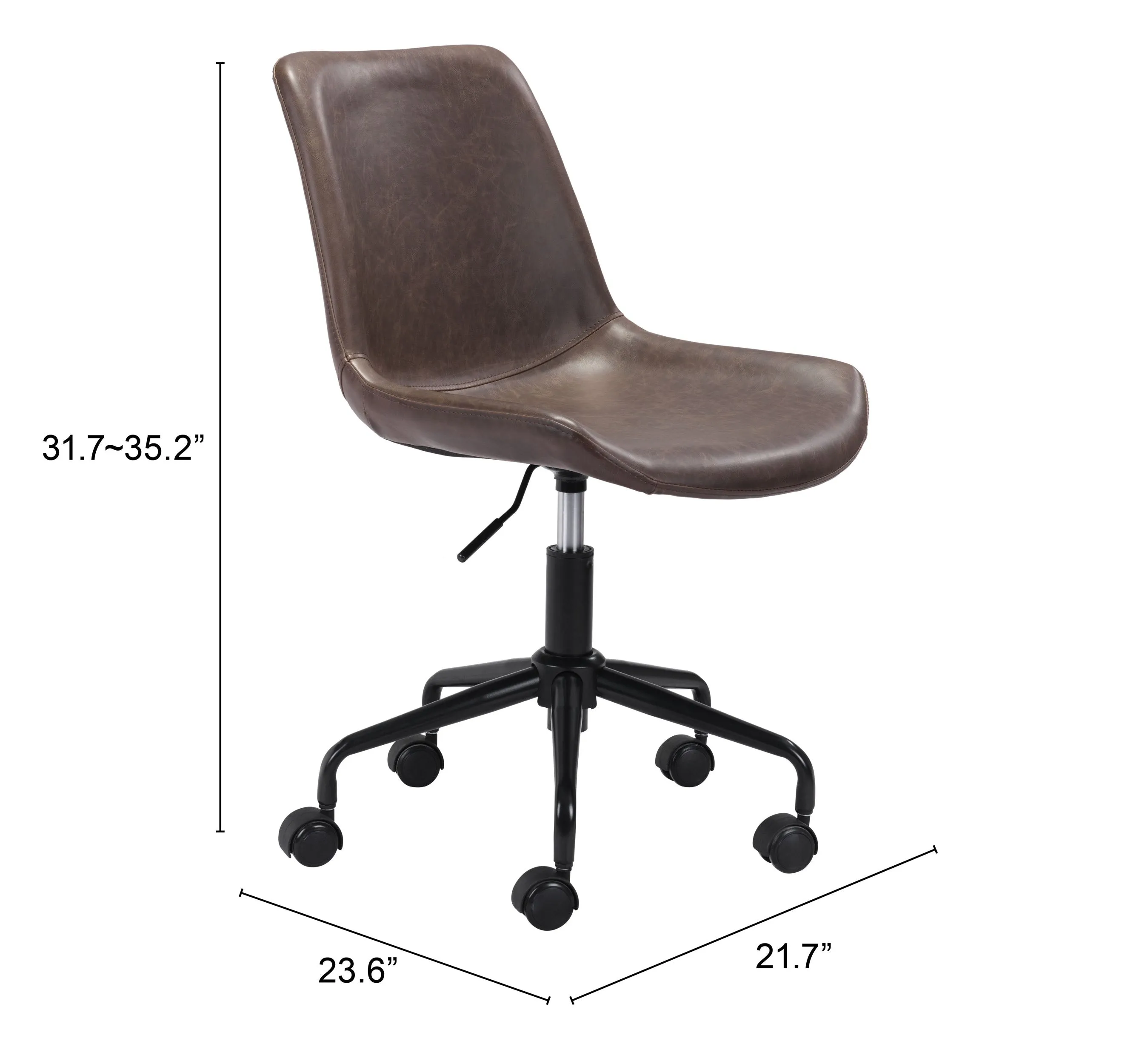 Zuo Byron Office Chair Brown