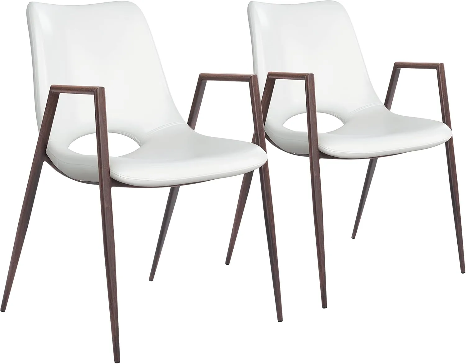 Zuo Modern Dining Chair (Set of 2) White Desi